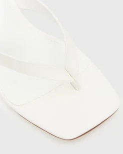 Women Betts Bridal|Block^SUNDOWNER Leather Thong Mule Sandals