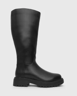 Women Betts Riding|Wider Fit^Wider Fit DRAGON Round Toe Knee Boots