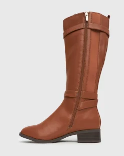 Women Betts Riding|Wider Fit^Wider Fit ENROUTE Vegan Calf Boots