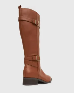 Women Betts Riding|Wider Fit^Wider Fit ENROUTE Vegan Calf Boots