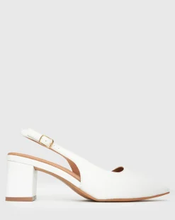 Women Betts Wider Fit|Pumps^Wider Fit GUS Block Heel Slingback Pumps