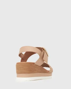 Women Betts Wider Fit|Low-Mid^Wider Fit KENZIE Vegan Low Wedge Sandals