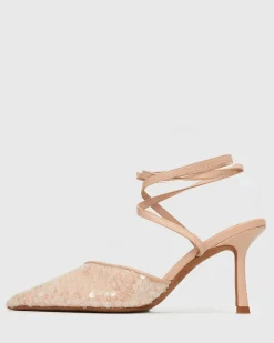 Women Betts Pumps|Bridal^YAS 2 Bling Mesh Strappy Stiletto