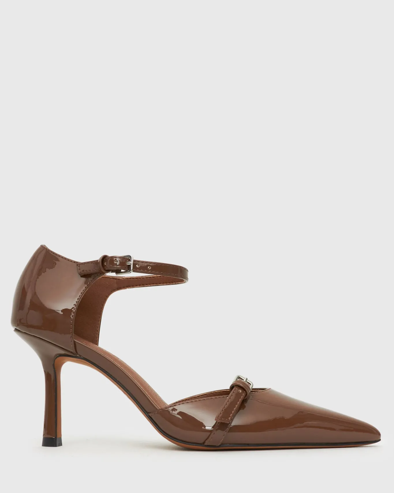 Women Betts Pumps|High^YVONNE Ankle Strap Stiletto Point